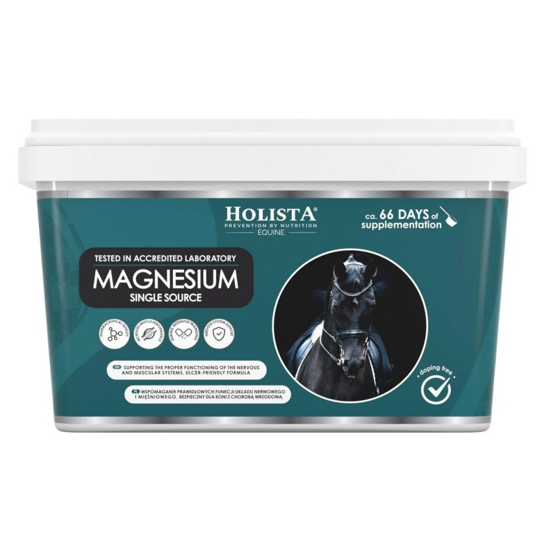 HolistaEquine Magnesium Single Source 1600g Magnez Dla Koni Wsparcie Mięśni