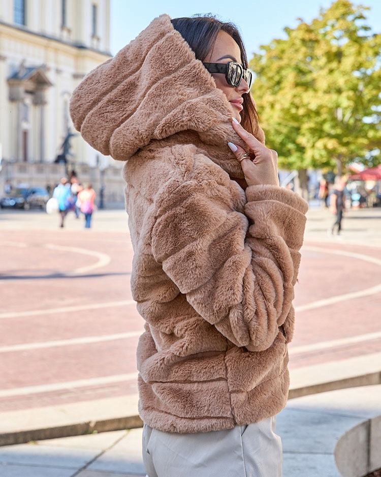 171528 ХАКИ ЖЕНСКАЯ МЕХОВАЯ КУРТКА M - 38