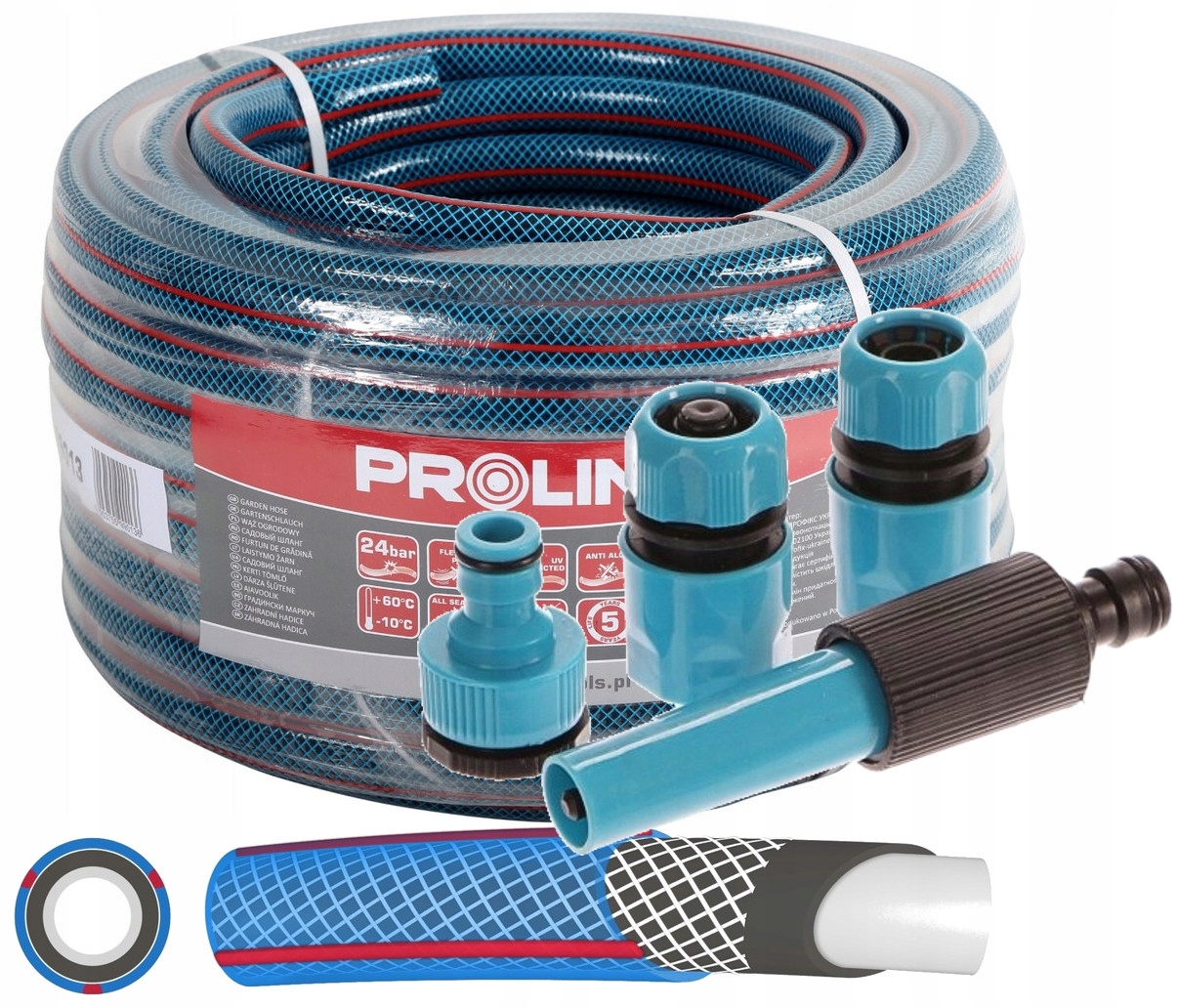 

Proline Wąż Ogrodowy 1/2'' 30m Złączki Zraszacz
