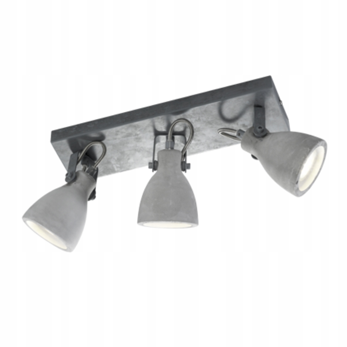 Stropní bodové svítidlo Concrete šedé 3xGU10 42W Trio industriální styl