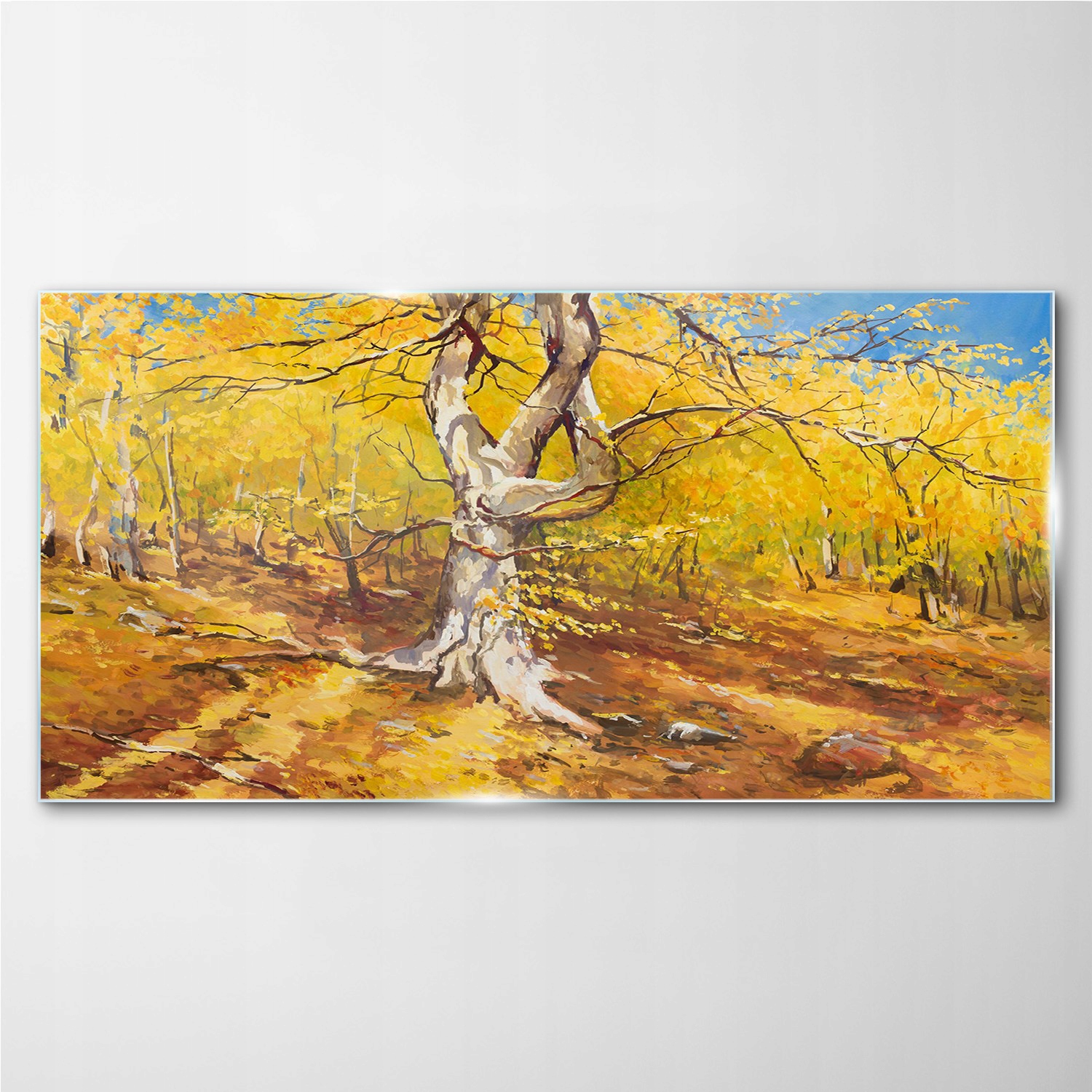 

Foto-obraz szklany Las jesień liście 100x50 cm