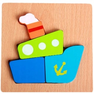 Puzzle drewniane edukacyjne klocki dla dzieci 15Ł Liczba elementów 4