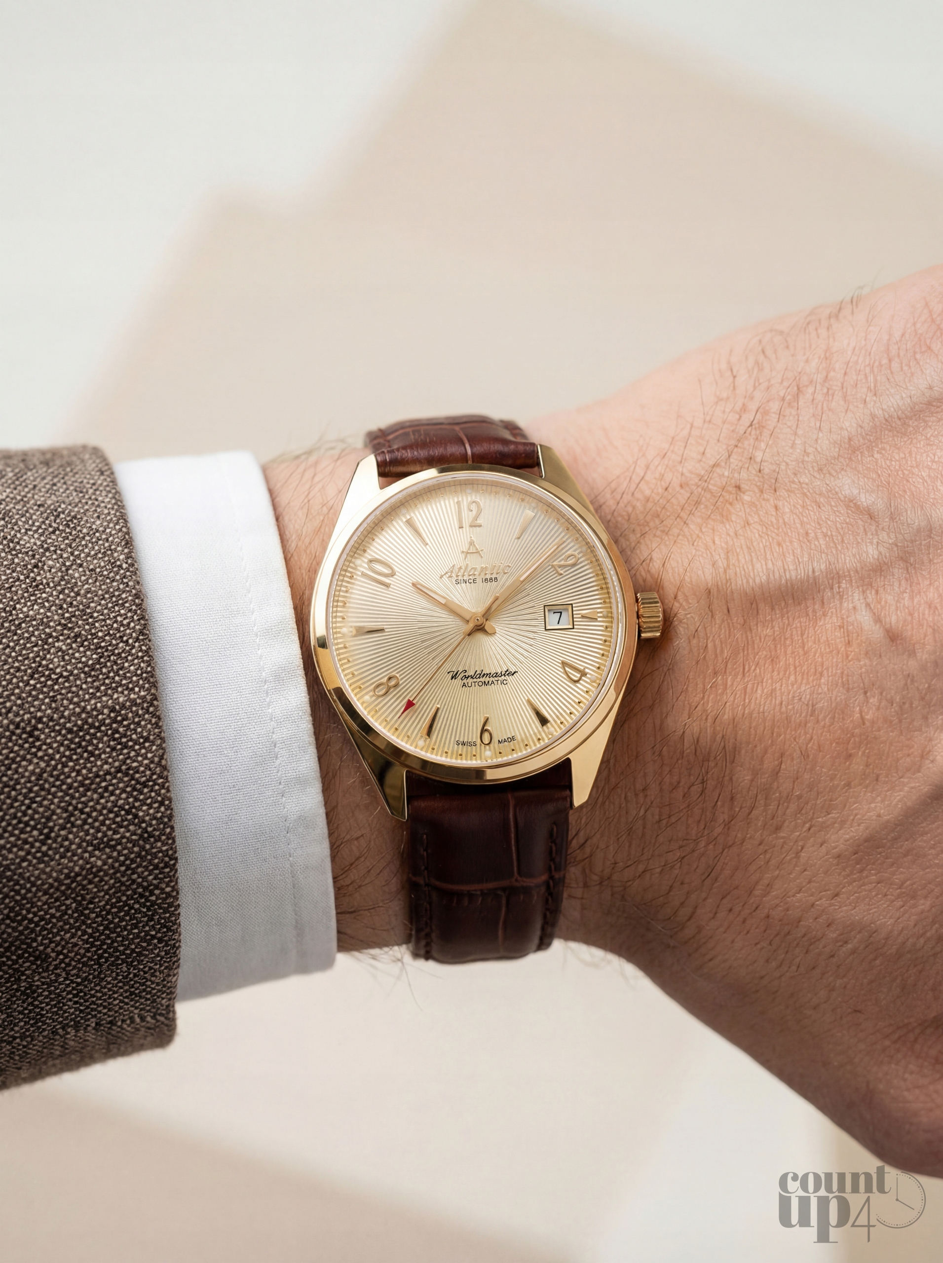 Hodinky Atlantic Worldmaster Automatic 51752.45.35G 40mm WR50 SW200