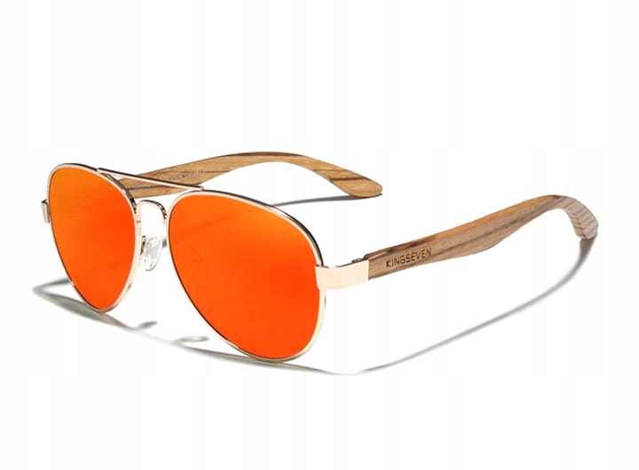 

Okulary przeciwsłoneczne Kingseven Z5518 r drewno
