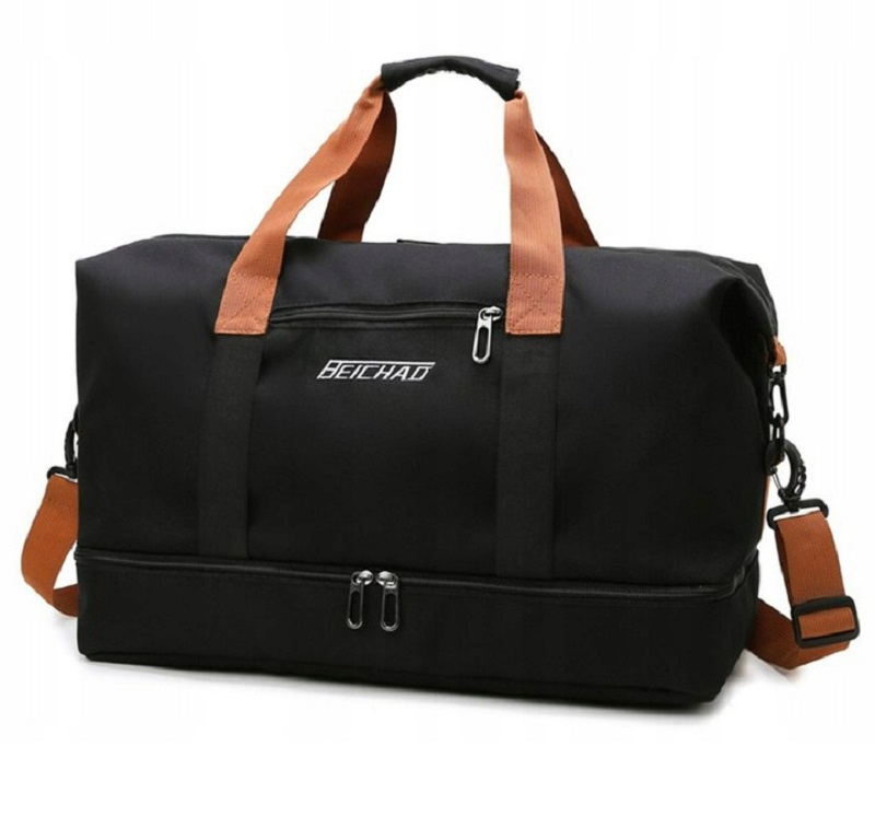 TORBA MĘSKA DAMSKA DUŻA CZARNA PODRÓŻNA SPORTOWA TURYSTYCZNA BAGAŻ WALIZKA Marka inna