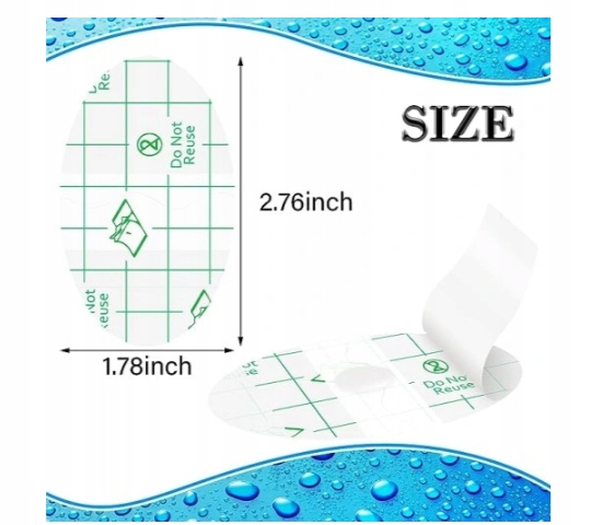 60 SZT OCHRONA USZU PRZED WODA NAKLEJKI WODOOPORNE