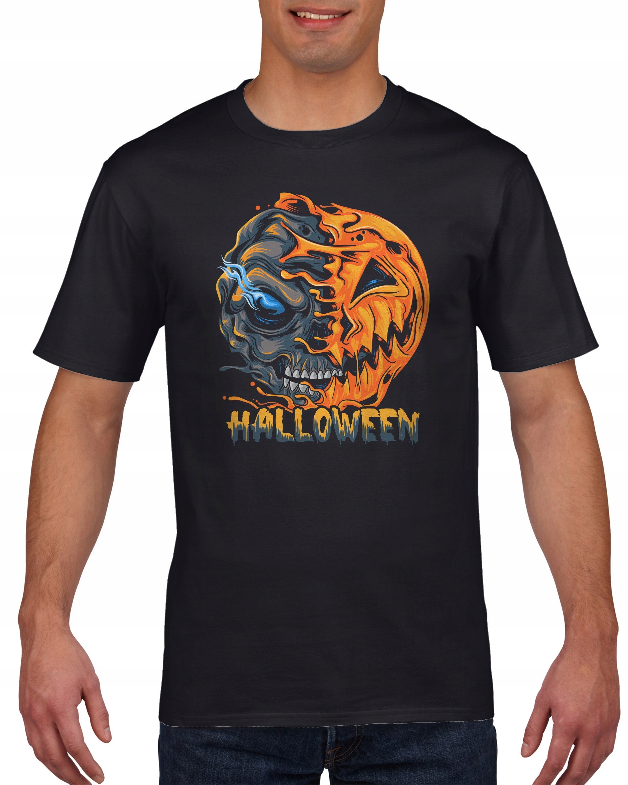 

Koszulka męska Zombie dynia Halloween L