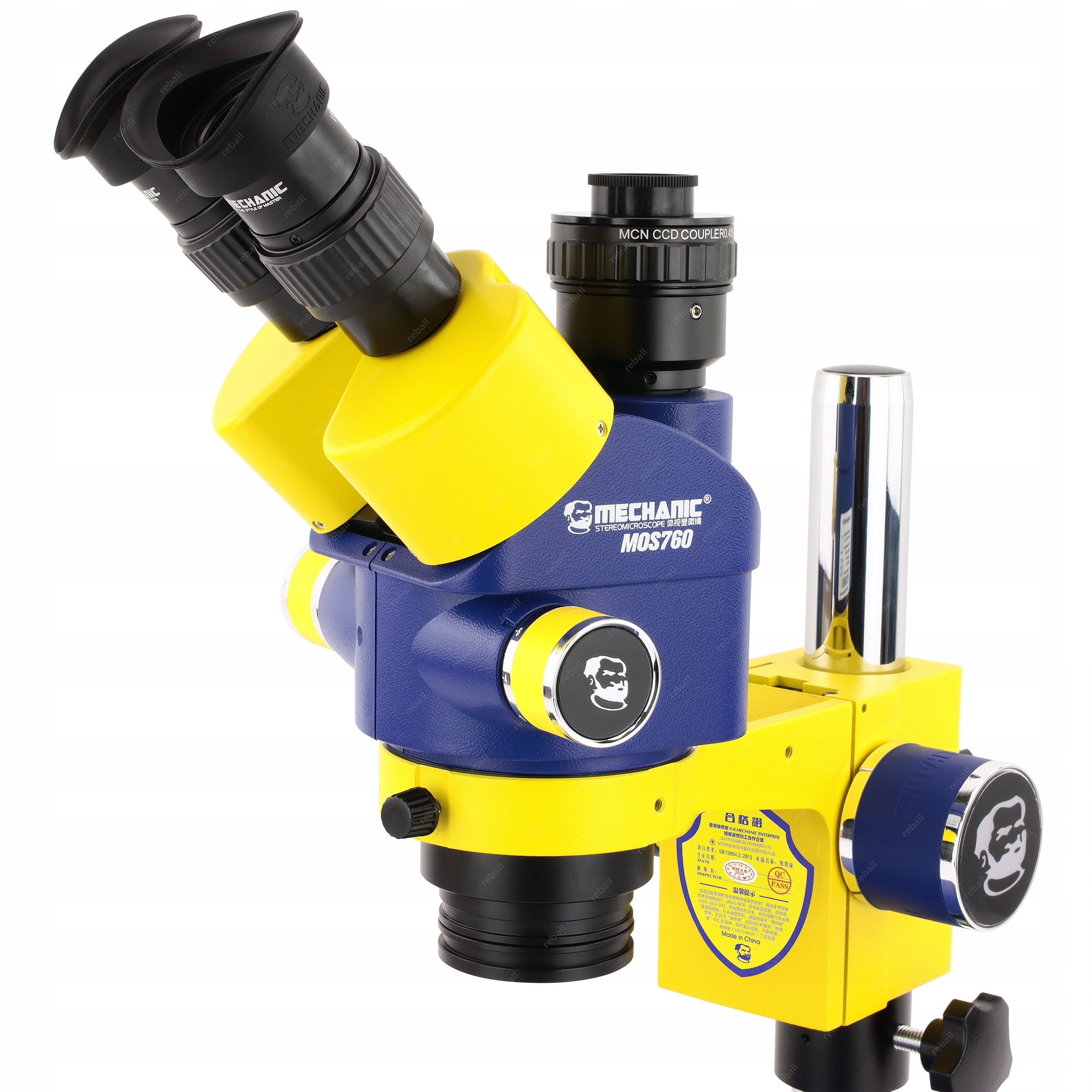 Stereo Mikroskop Trinokulární Mechanický MOS760-B11 7-60x Kamera 48MP DX480