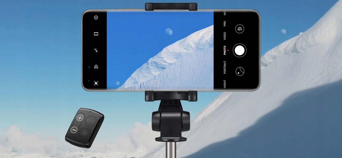 HUAWEI AF15 PRO BLUETOOTH SELFIE STICK TRIPOD Mocowanie regulowany uchwyt