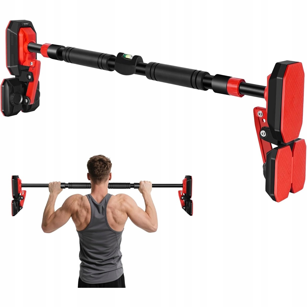 200 kg Hrazda 76-100 cm nastavitelná s pěnovými úchyty