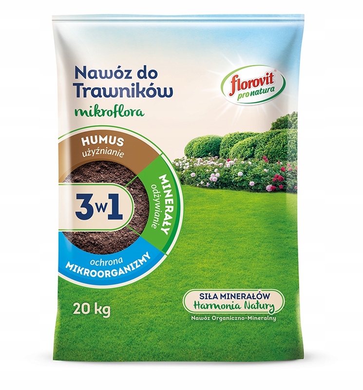 

Florovit Mikroflora 3w1 nawóz do trawników 20kg