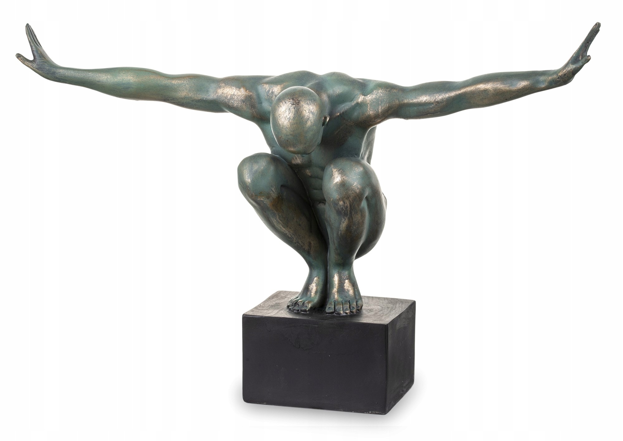 Figurka Figurky Bond modrá, zlatá, černá 31x49x15