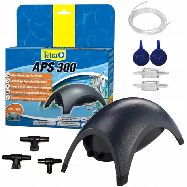 Levně Tetra APS-300 Provzdušňovač Pumpička do akvária Sada Černá 2x150l/h 4,5W