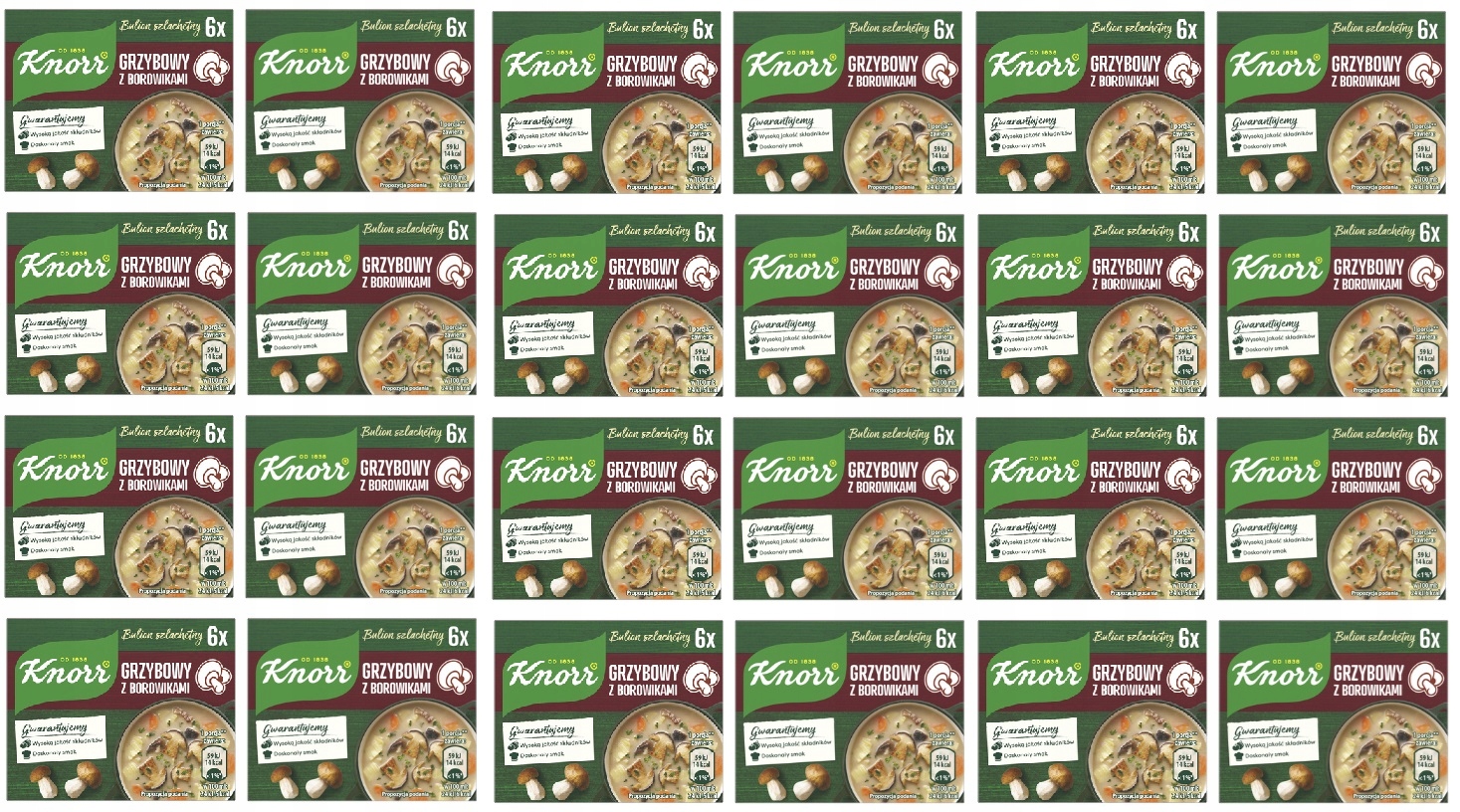 24 x 60 g Knorr Houbový vývar na lesních hříbcích Karton