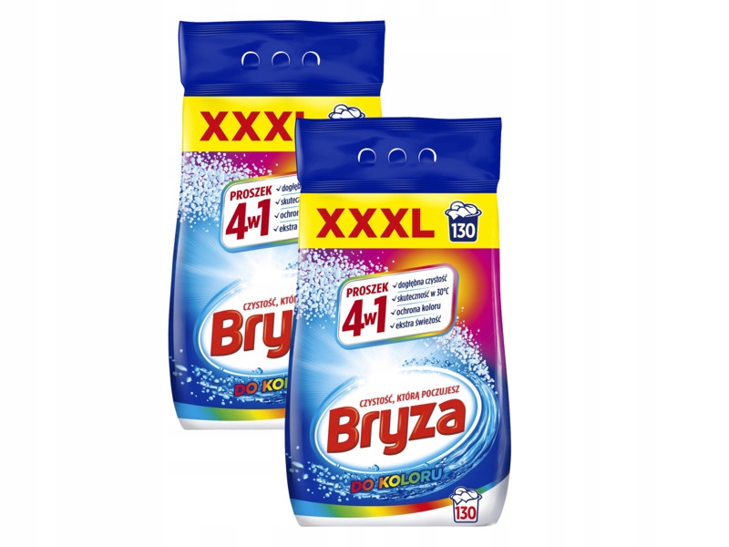Proszek do prania Bryza 4w1 Color 8.45 kg do kolorowych tkanin 2 sztuki