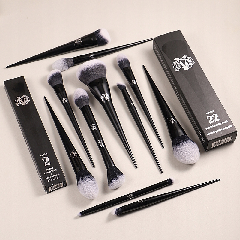 10Pcs Makeup Brushes Set Cosmetic Foundation