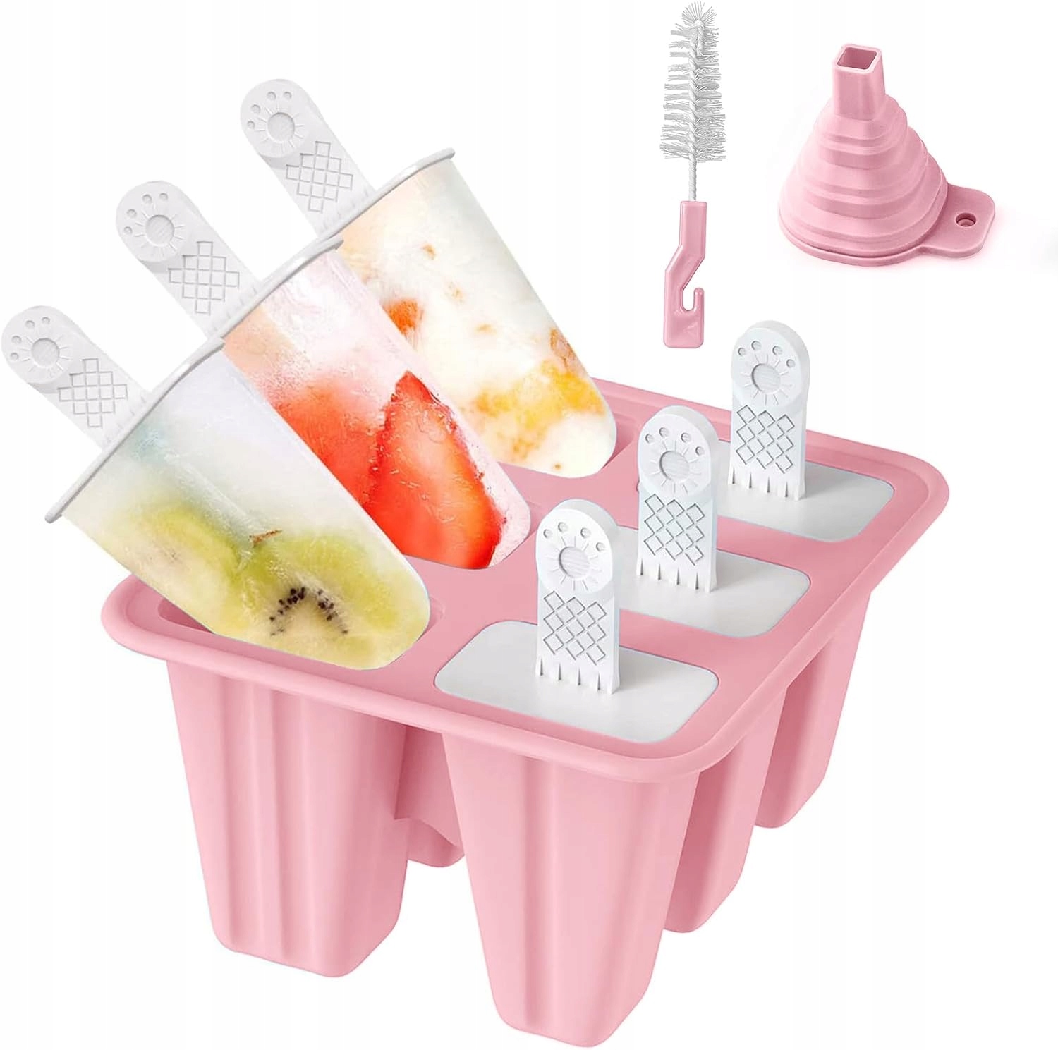 Silikonové formy na zmrzlinu Diy potravinářské třídy, opakovaně použitelné formy