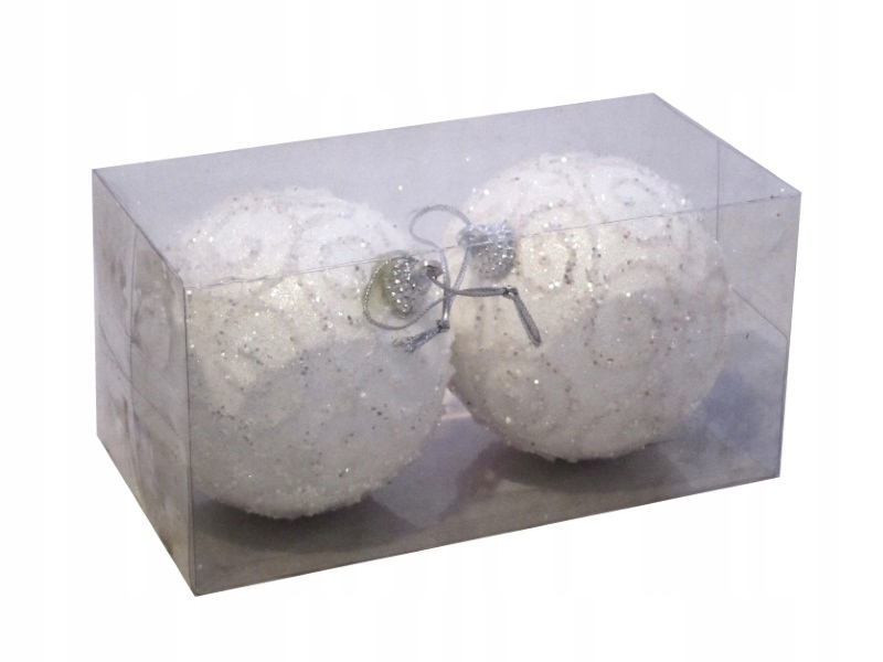 

Bombki nietłukące Białe 7,5cm. W kostce 2szt.