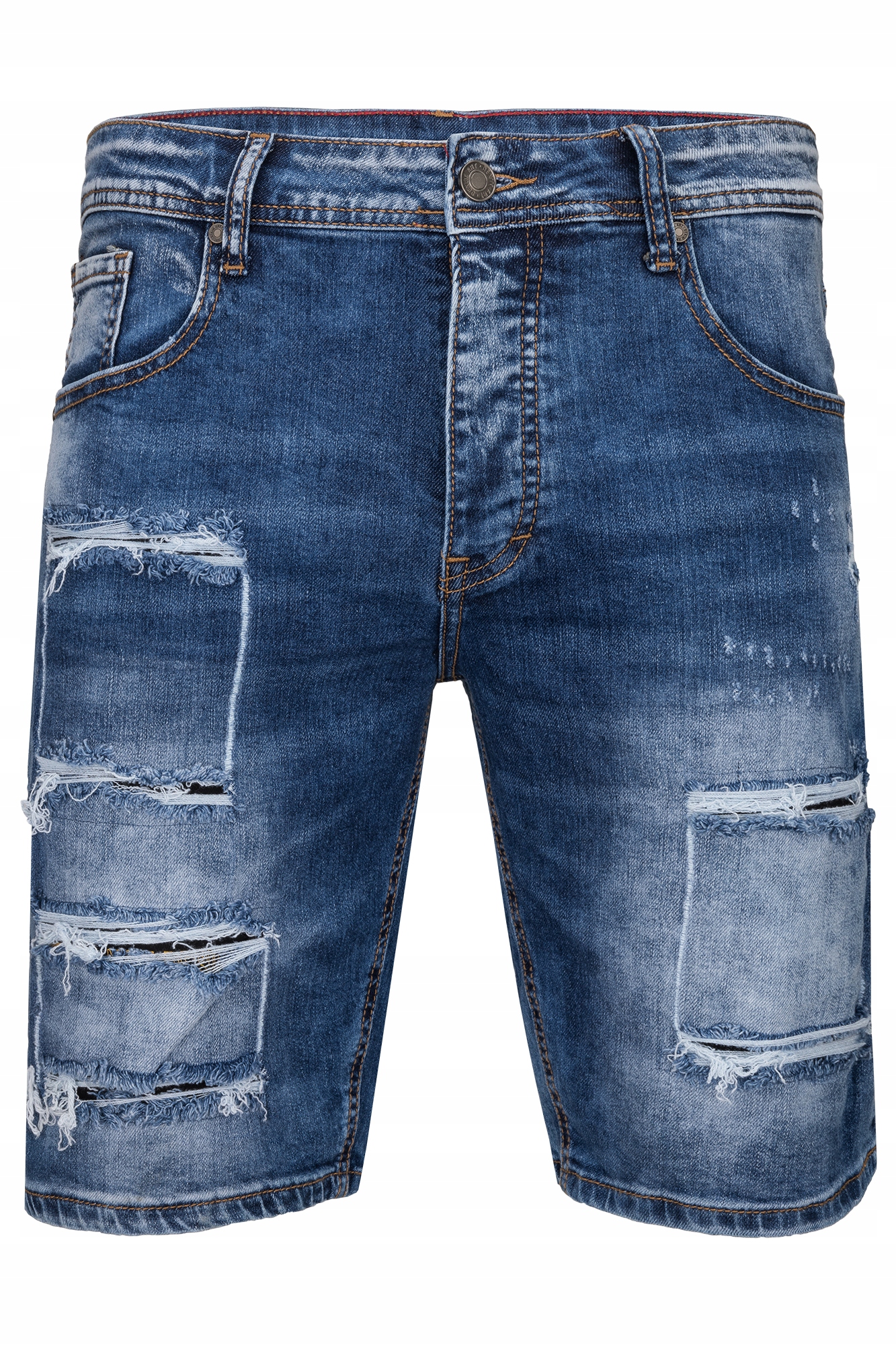 Kraťasy Pánské Krátké Džíny Šortky Díry: 32