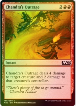 Chandra's Outrage Foil M20 Gratisy Pjotrekkk