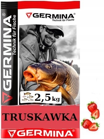 ZANĘTA GERMINA GROUNDBAIT Supercena za 2,5 kg. TRUSKAWKA