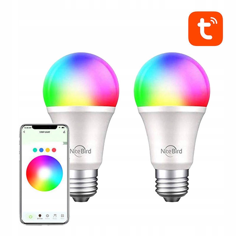 

2x Smart żarówka Rgb WiFi Tuya Gosund WB4