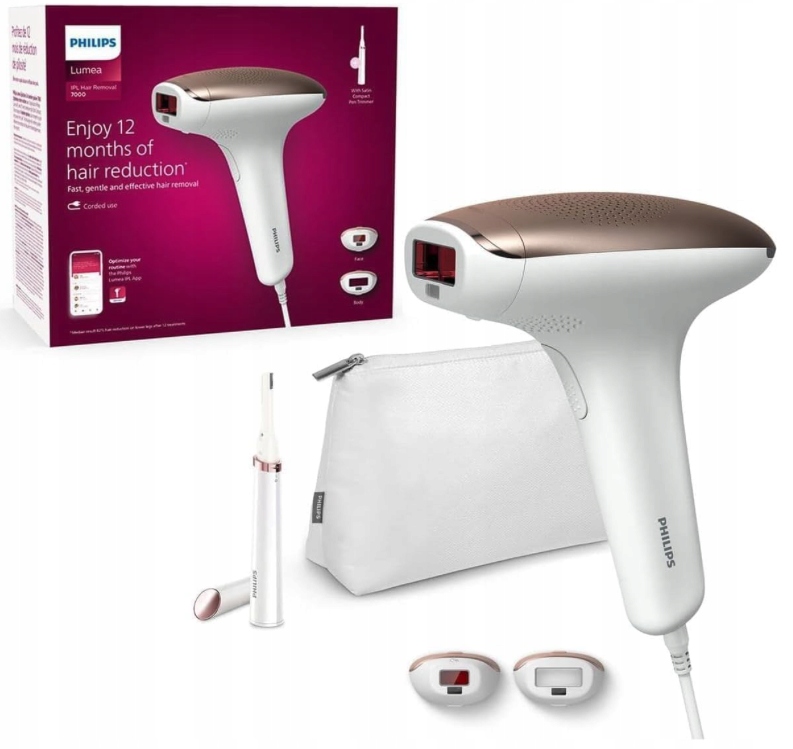 Philips Lumea Advanced BRI921 Depilator Laserowy +2 Nasadki Etui Trymer