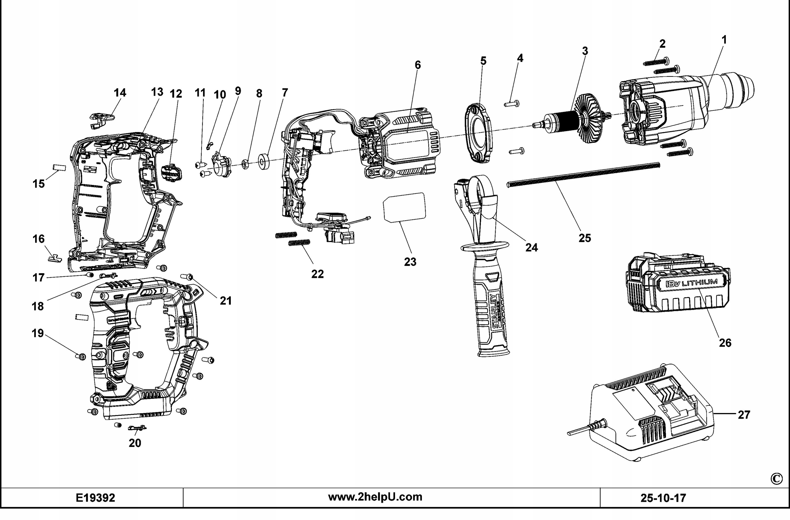 STANLEY 330065-09 ŚRUBA DO FMCD900 Rodzaj obudowa