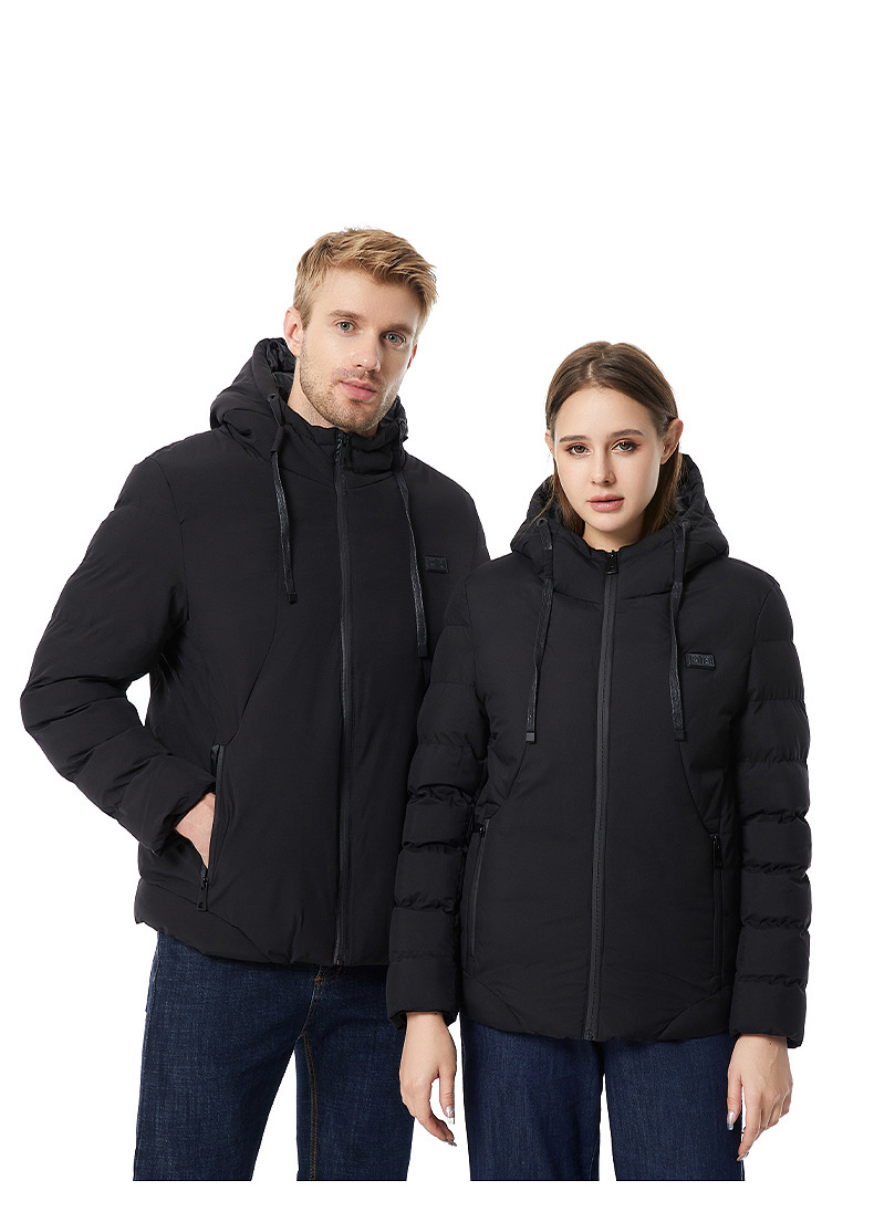 PODGRZEWANA KURTKA ZIMOWA PODGRZEWANA KAPTUR Linia plus size (duże rozmiary)