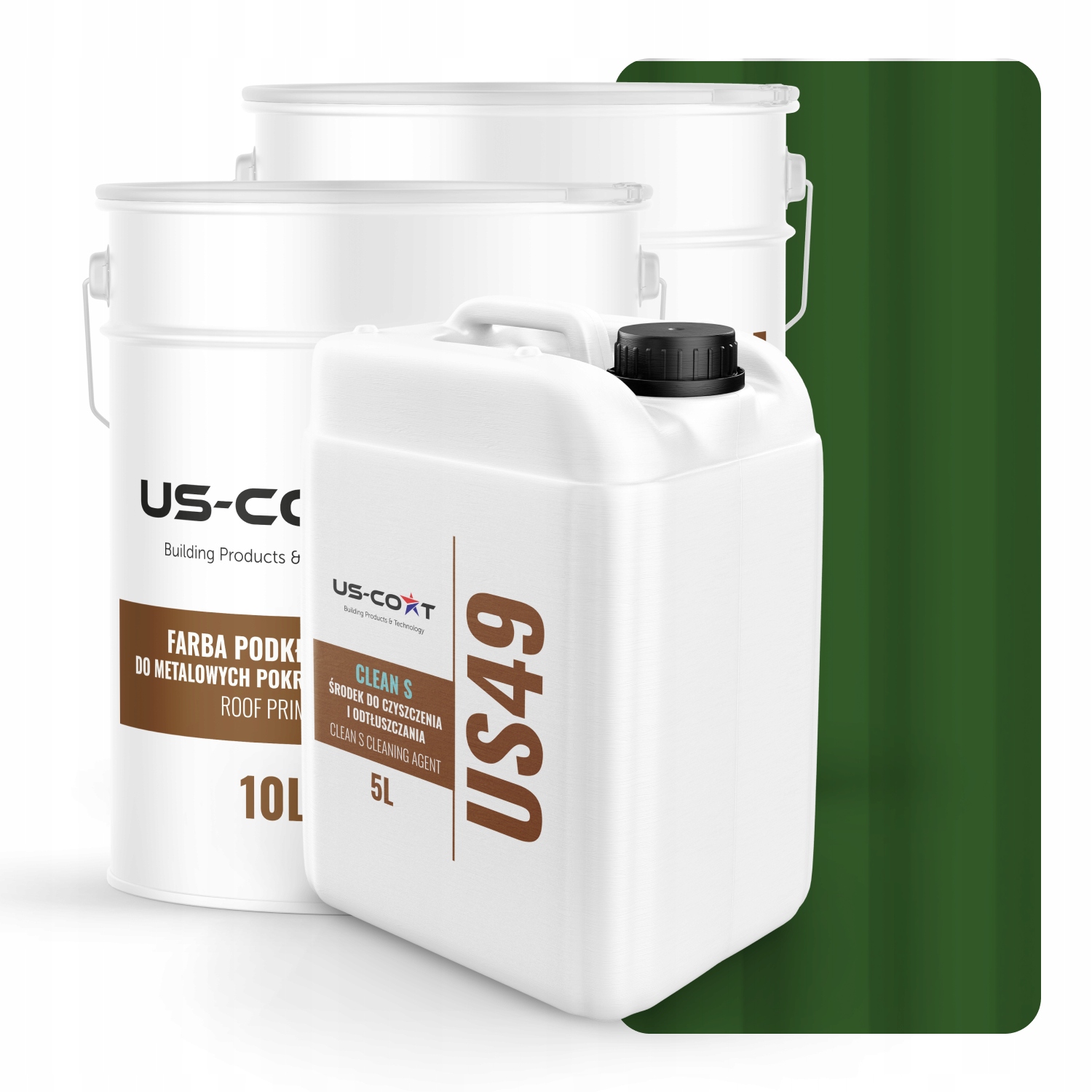 Farba Strešná Metalová Podkladová Odmasťovačka Zelená Listová RAL6002 74 m2 Lesk