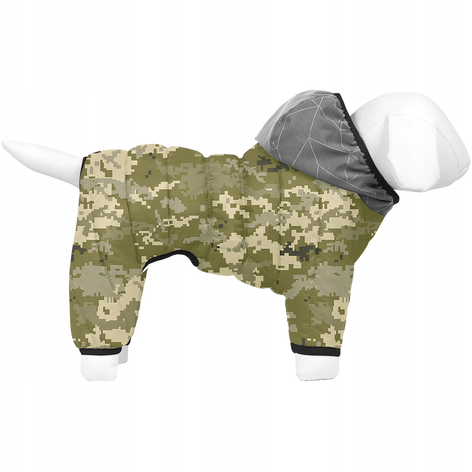 Levně Kombinéza pro psa zimní, Military, velikost M/L (M47)