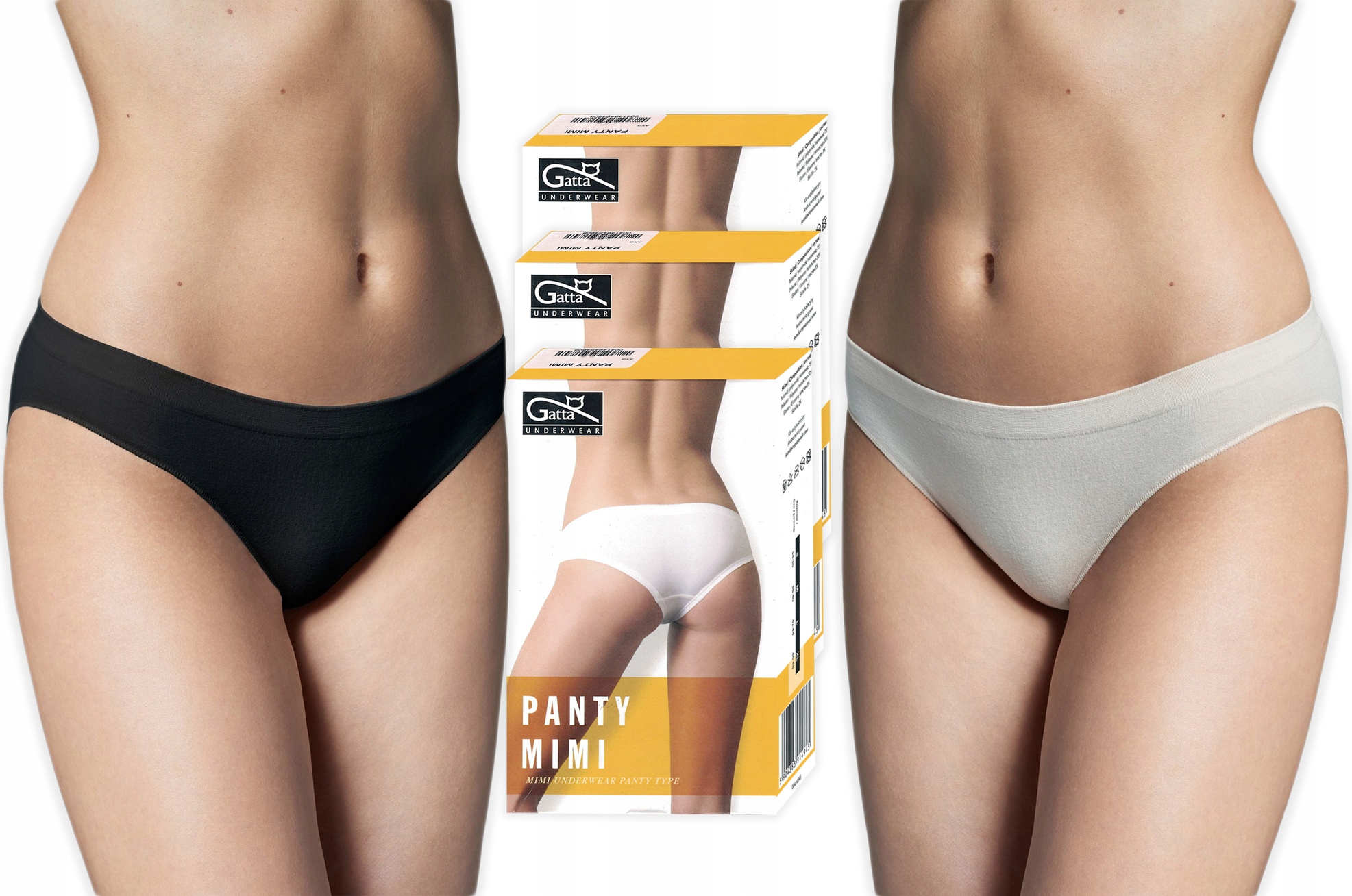 

Gatta Panty figi MIMI, Bezszwowe, 3-pak, XL