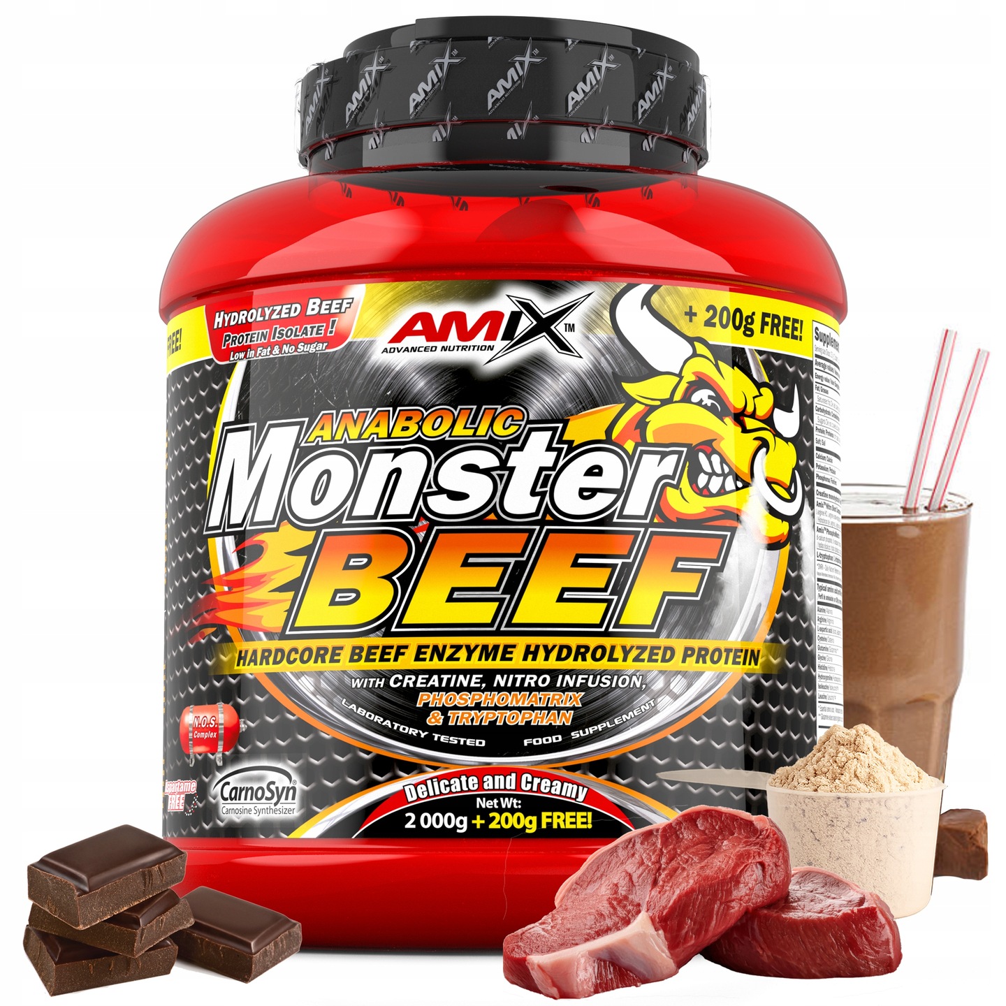 Hovězí Protein Protein izolát Beef 2 kg Amix Hydro Monster Beef