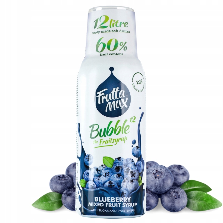 Syrop do wody koncentrat Fruttamax 500 ml BORÓWKA