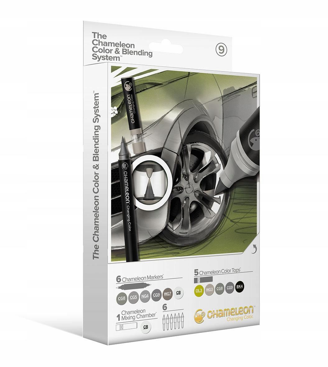 Chameleon sada 6 fixů+6 colour Tops-SET 9