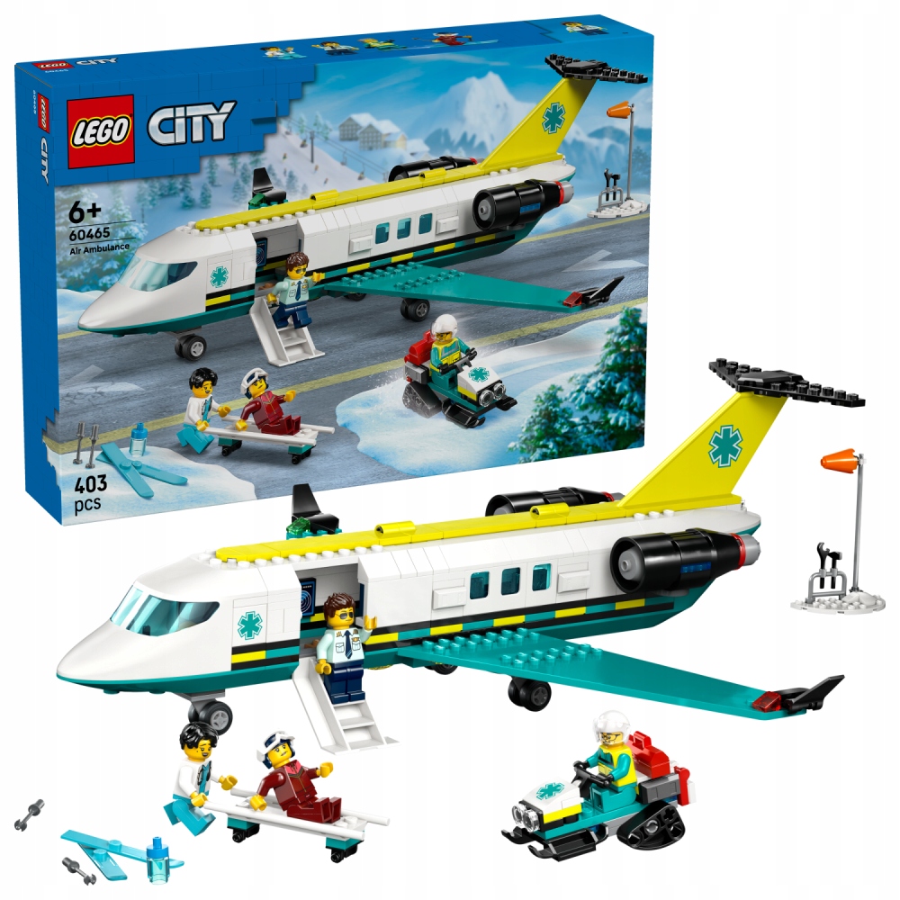 Lego City 60465 Letadlo Záchranné Služby 6+ 403 Dílků
