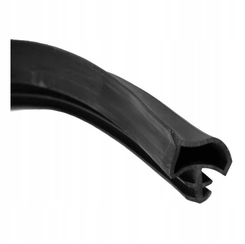 Stlačiteľné tesnenie dverí s okrajom 100 m čierne