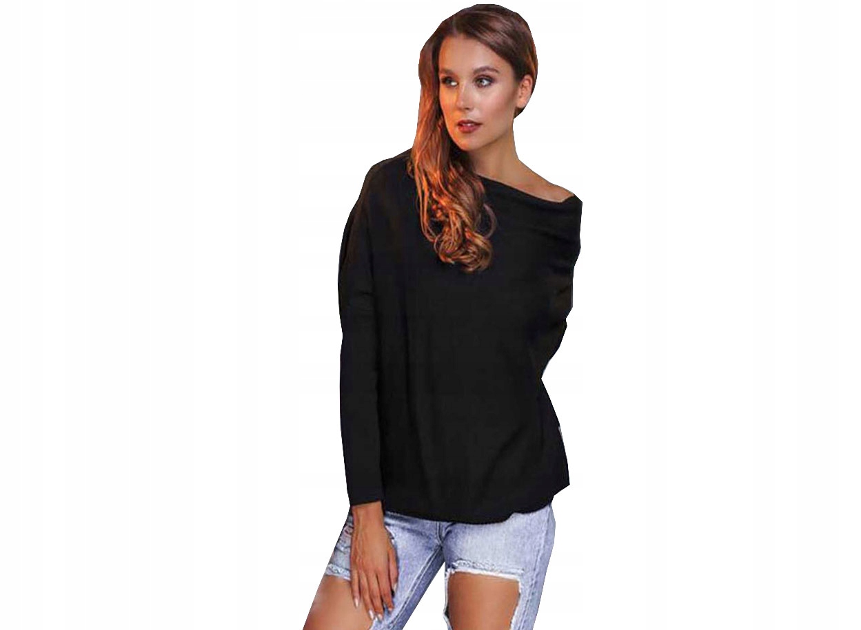 

Sweterek Oversize Tunika Sweter Wool Odkryte Ramię