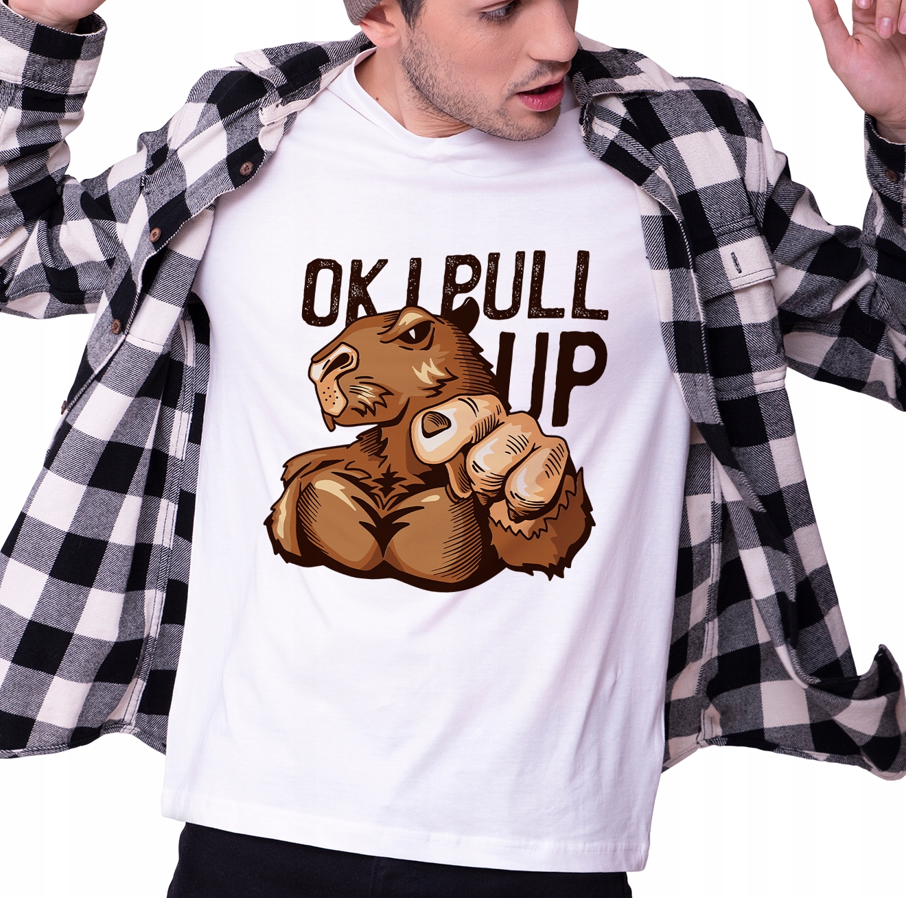 Koszulka z KAPIBARĄ WYCISKAM WZORY Śmieszna XS