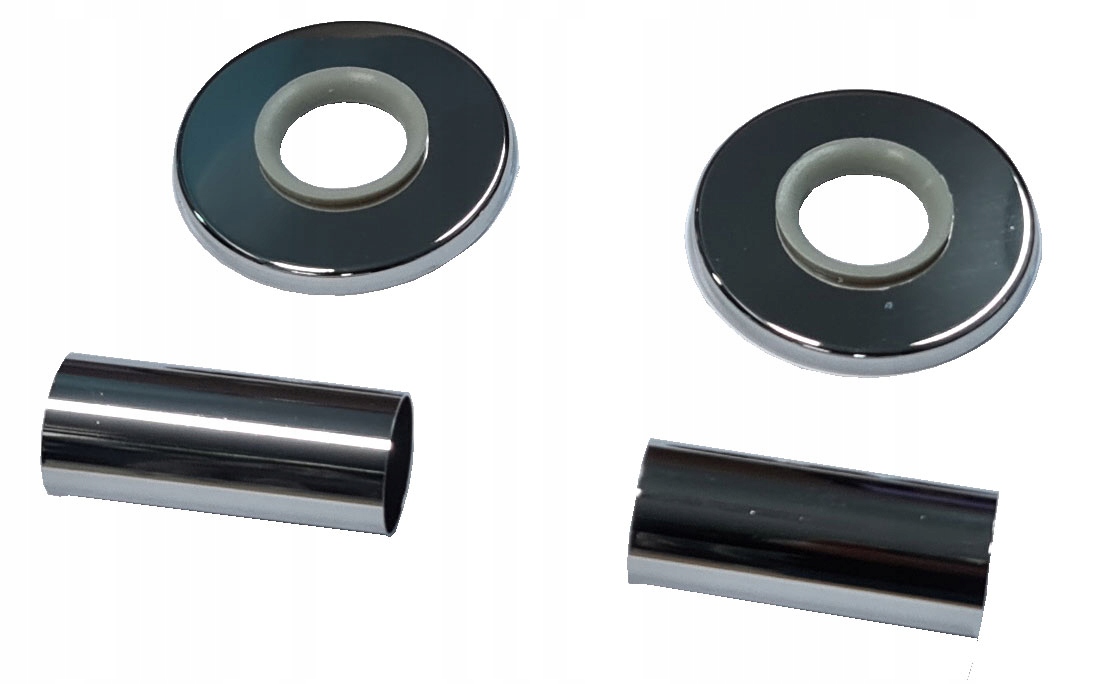 ZESTAW MASKUJĄCY-2 ROZETY Z TULEJAMI CHROM