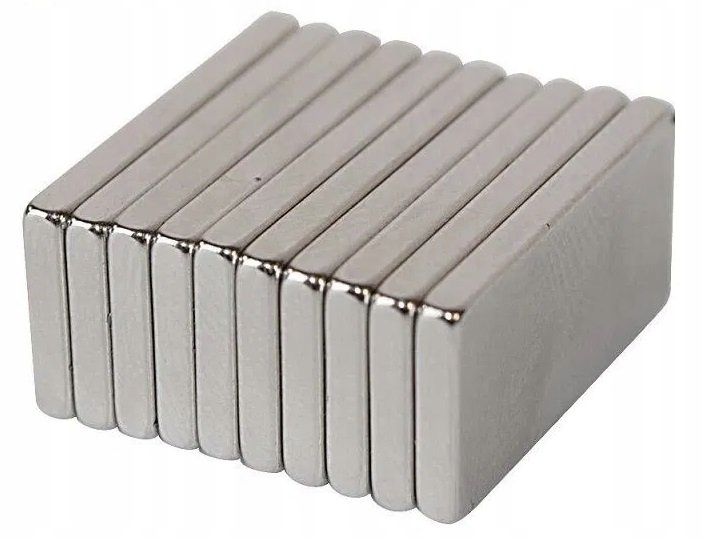 

Magnes Płytkowy Neodymowy 8x4x2 Komplet 10SZT