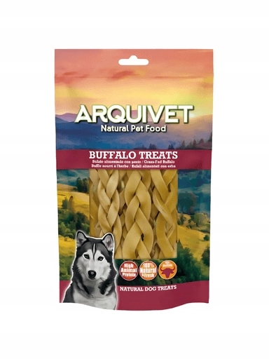 4x Arquivet Buffalo Pletená buvolí kůže 12 cm 100 g