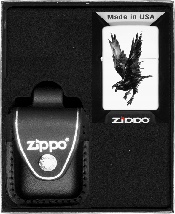 Sada Zippo Zapalovač Raven Design Dárkový No3