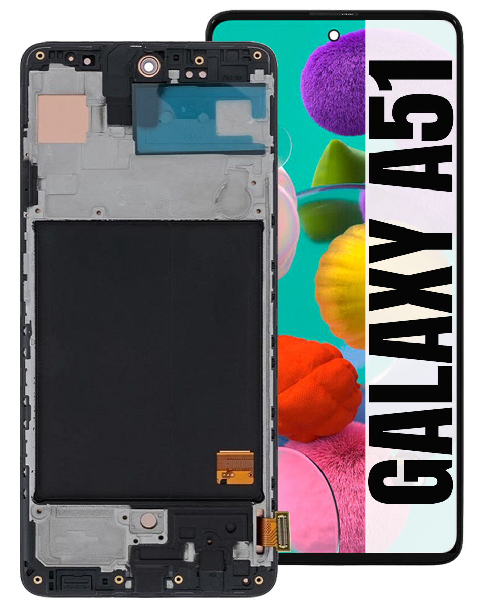 Displej Pro Samsung Galaxy A51 A515 Oled Plná Velikost 6,50 LCD Rámeček