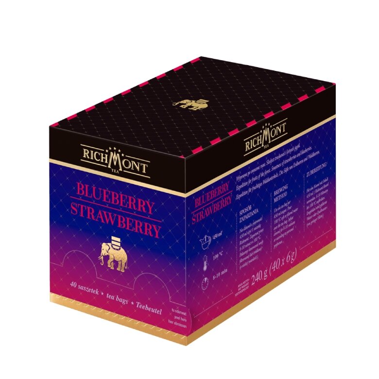 Levně Čaj Richmont Blueberry Strawberry 40x6 g