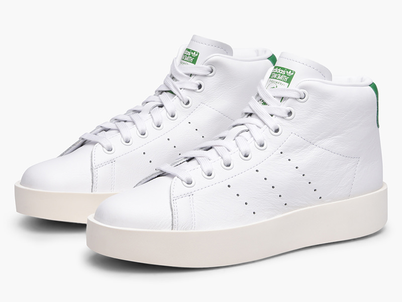 Adidas Originals Stan Smith Mid dámské kožené botasky vysoké bílé 37 1/3