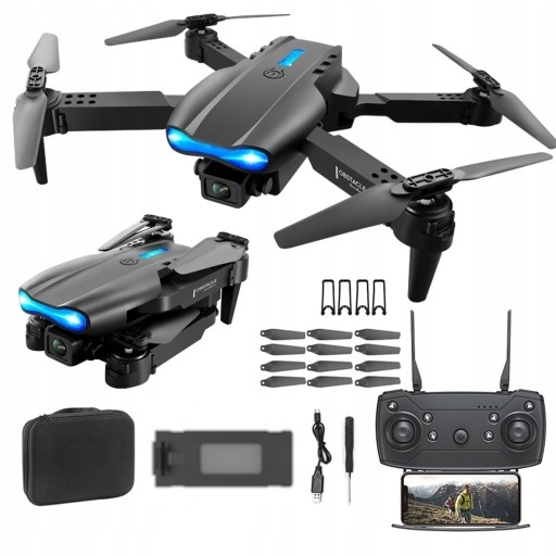 Dron E99 2x Kamera Vznášení 500M Vyhýbání Se Překážkám Wifi+kufr Pilot