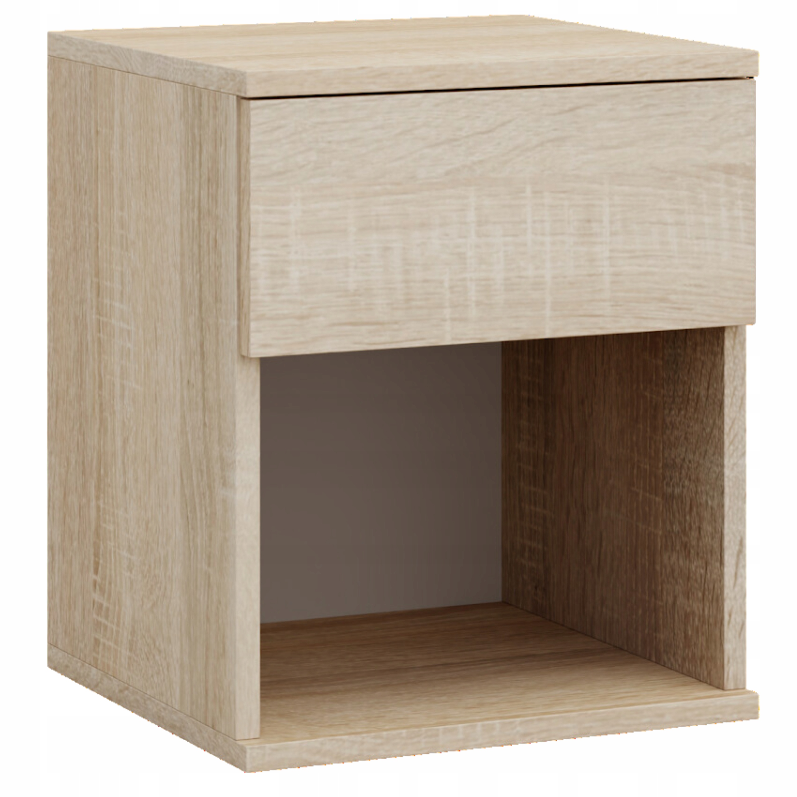 SZAFKA NOCNA STOLIK NOCNY SONOMA SZUFLADA PÓŁKA LOFT SYPIALNIA