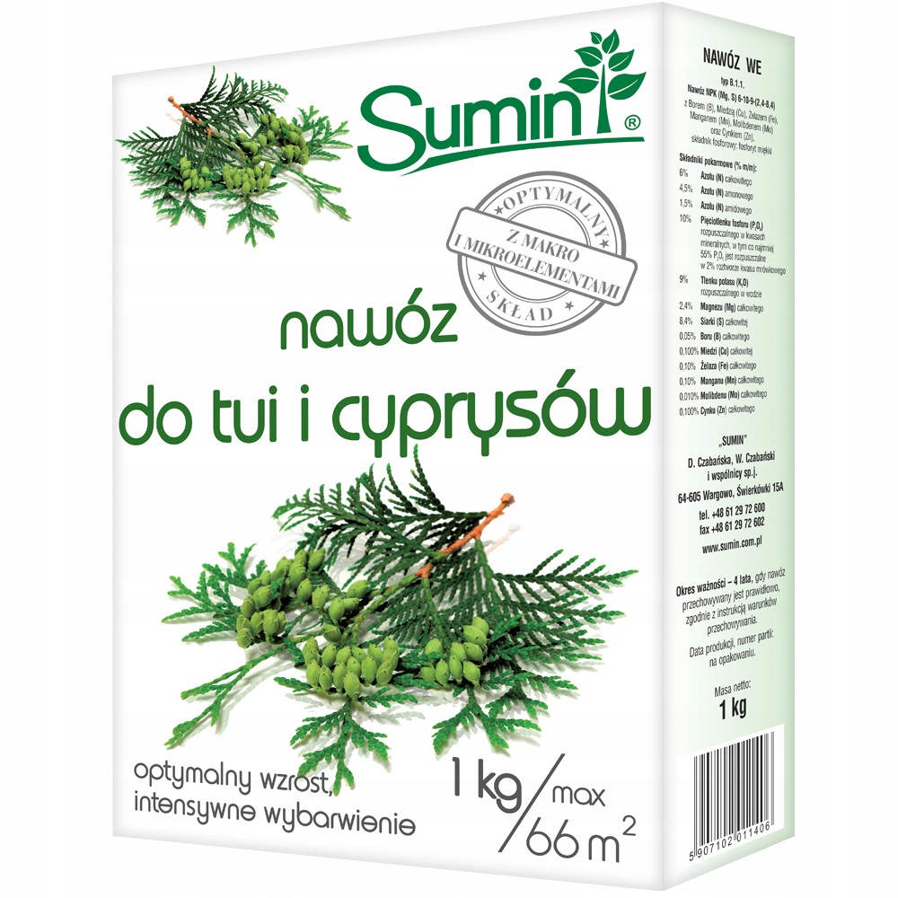 

Sumin Nawóz do Tui i Cyprysów 1kg