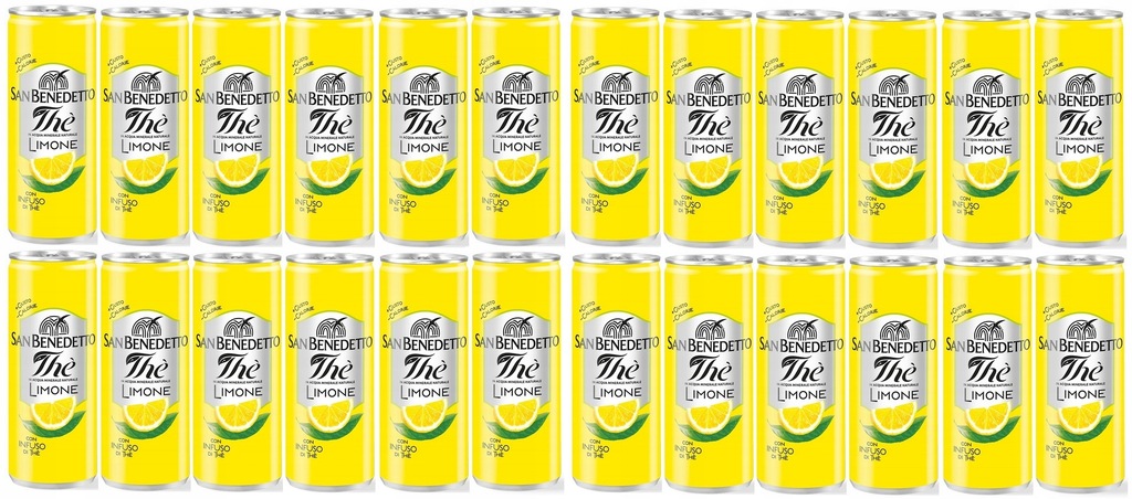 Sanbenedetto The Limone herbata o smaku cytrynowym 330 ml x 24szt